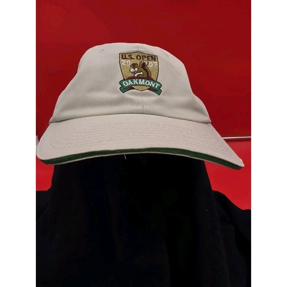 US Open Oakmont 2007 Hat Men OS Beige Strapback Cap American Needle PGA Golf